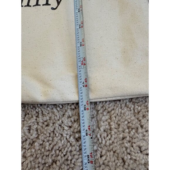 Thirty One NEW Love My Family Canvas Pillow Cover NO pillow included Cream Color - Picture 5 of 6